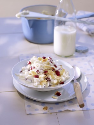 Cranberry Almond Rice Pudding